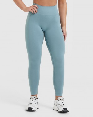 Leggings Oner Active Effortless Seamless Grise Bleu | RQ8516029