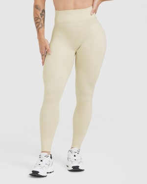 Leggings Oner Active Timeless High Waisted Jaune Clair | IP3049856