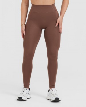 Leggings Oner Active Timeless High Waisted Marron | ZR6870143