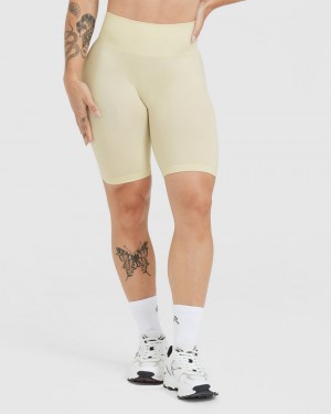 Short Oner Active Effortless Seamless Cycling Jaune Clair | MI3640971