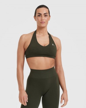 Sports Bras Oner Active Classiche Seamless 2.0 Halter Neck Bralette Kaki | YC5231609