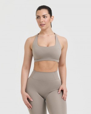 Sports Bras Oner Active Timeless Square Neck Grise | TQ2705381