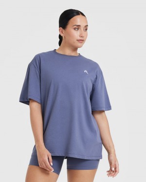 T Shirts Oner Active Classiche Oversized Legere Bleu | ZL2487136