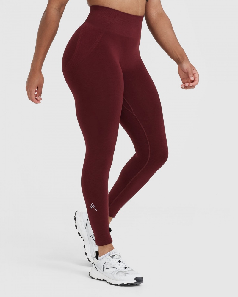 Leggings Oner Active Effortless Seamless Bordeaux | OF5836912