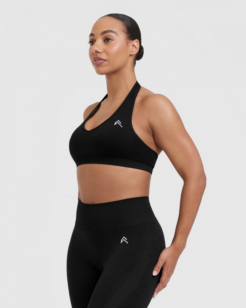 Sports Bras Oner Active Classiche Seamless 2.0 Halter Neck Bralette Noir | YC2438917