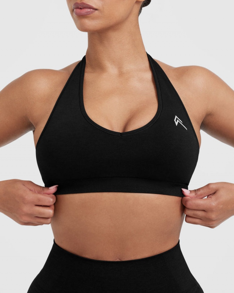 Sports Bras Oner Active Classiche Seamless 2.0 Halter Neck Bralette Noir | YC2438917