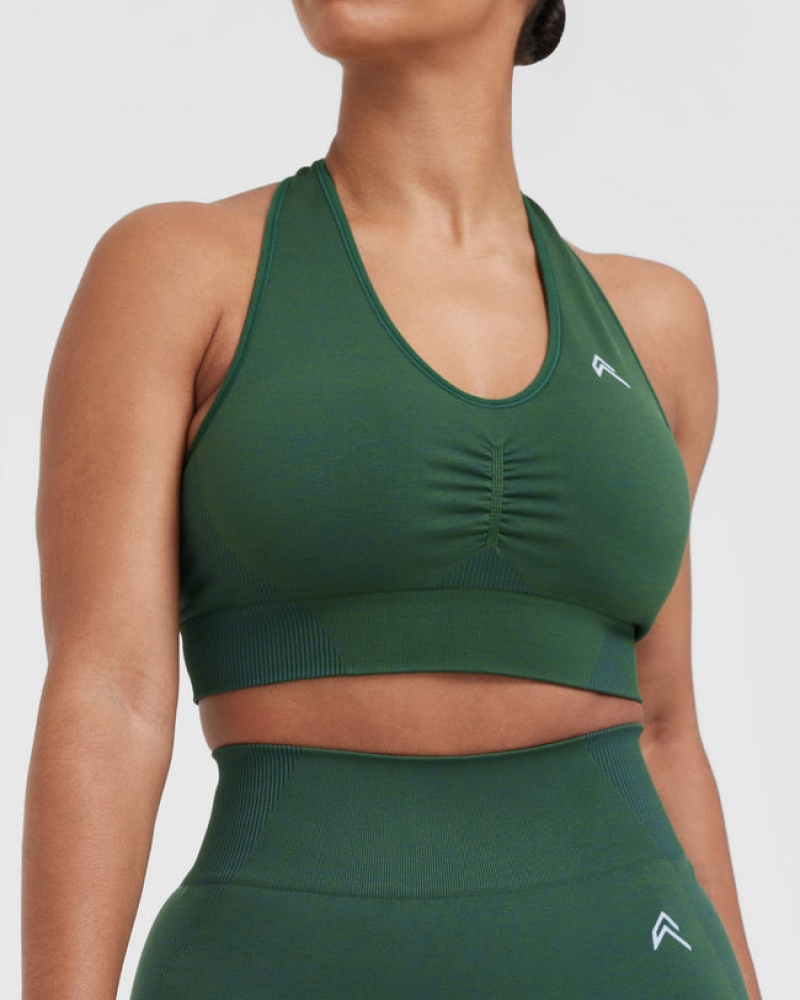 Sports Bras Oner Active Classiche Seamless 2.0 V-Neck Bralette Vert | AK6583712