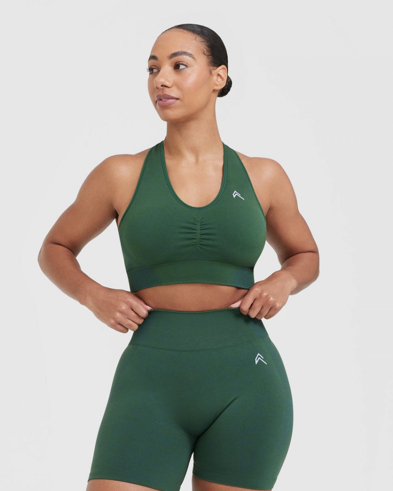 Sports Bras Oner Active Classiche Seamless 2.0 V-Neck Bralette Vert | AK6583712