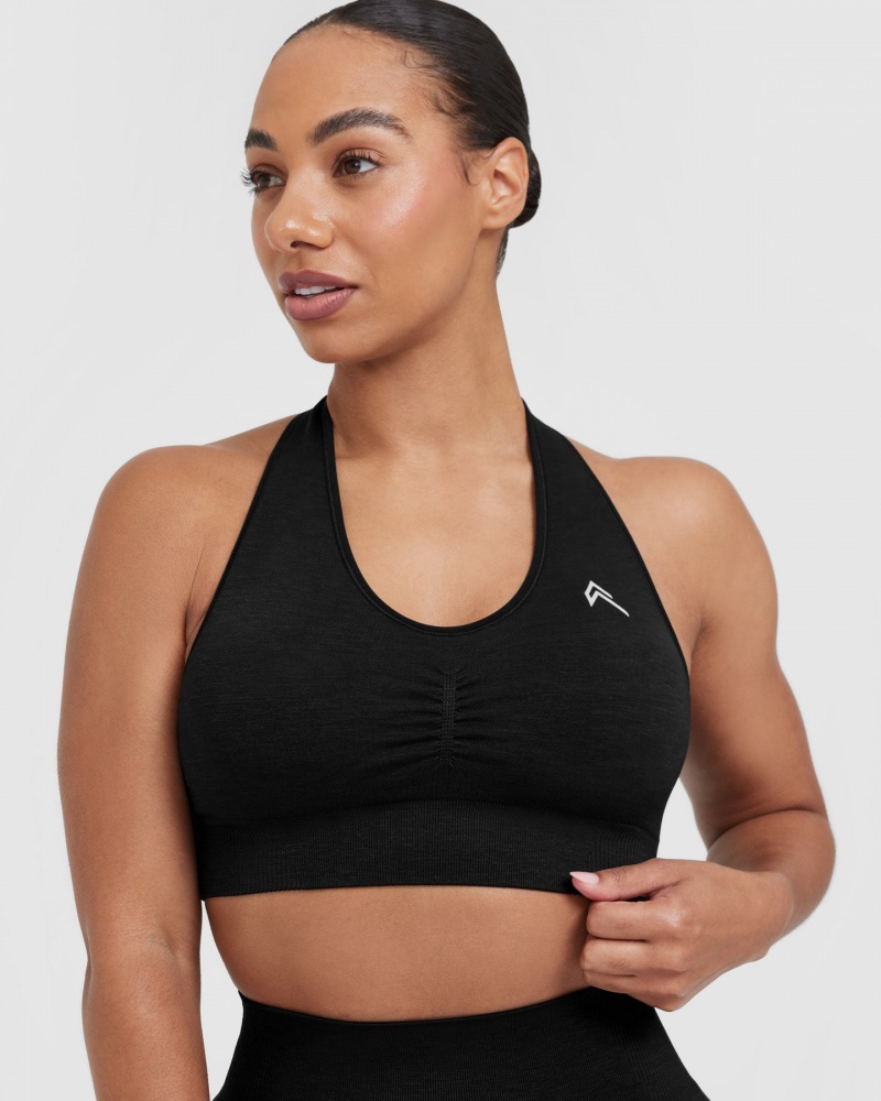 Sports Bras Oner Active Classiche Seamless 2.0 V-Neck Bralette Noir | VQ5162847