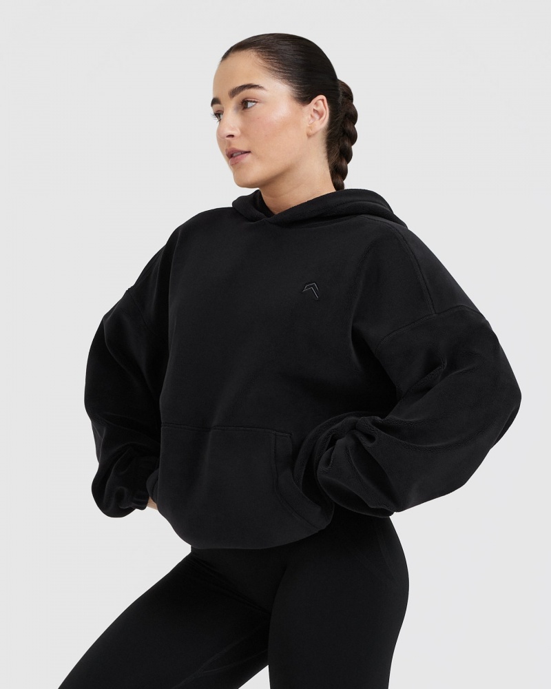 Sweat a Capuche Oner Active Fleece Oversized Noir | WZ2341086