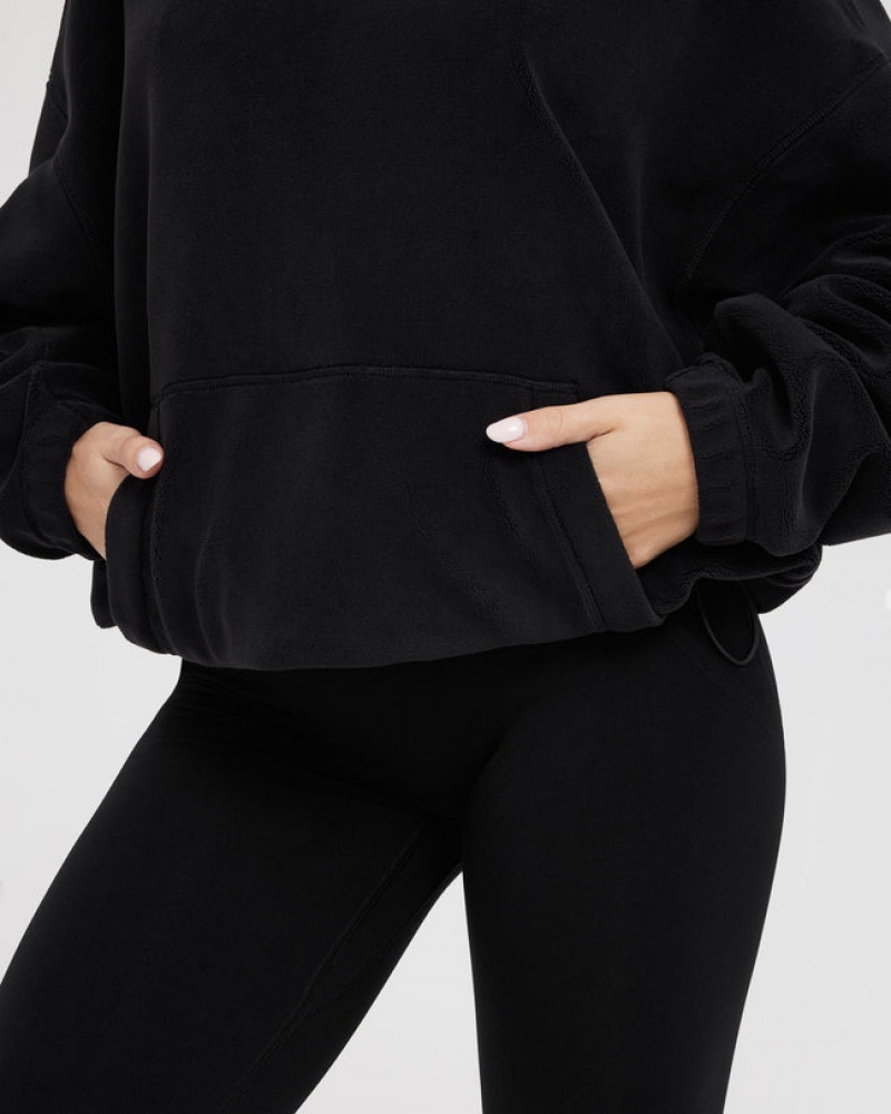 Sweat a Capuche Oner Active Fleece Oversized Noir | WZ2341086