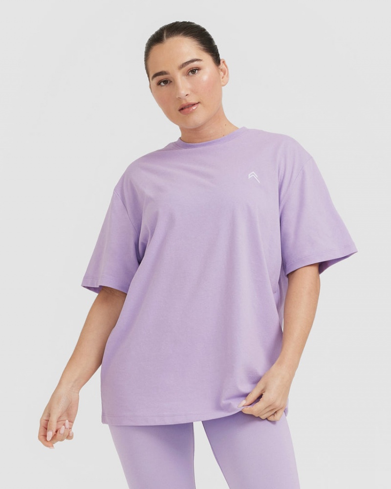 T Shirts Oner Active Classiche Oversized Legere Violette | VT0316857