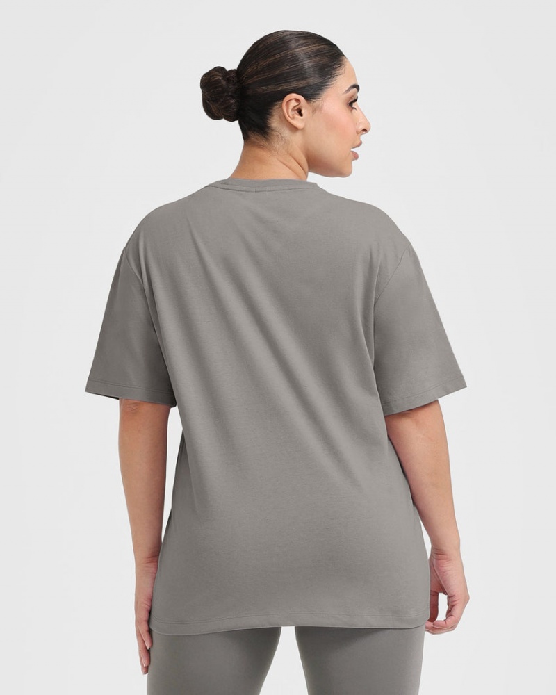 T Shirts Oner Active Classiche Oversized Legere Grise | XG6085279