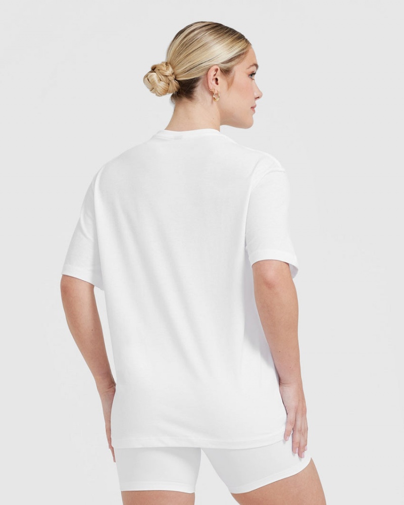 T Shirts Oner Active Classiche Oversized Legere Blanche | QE5904672